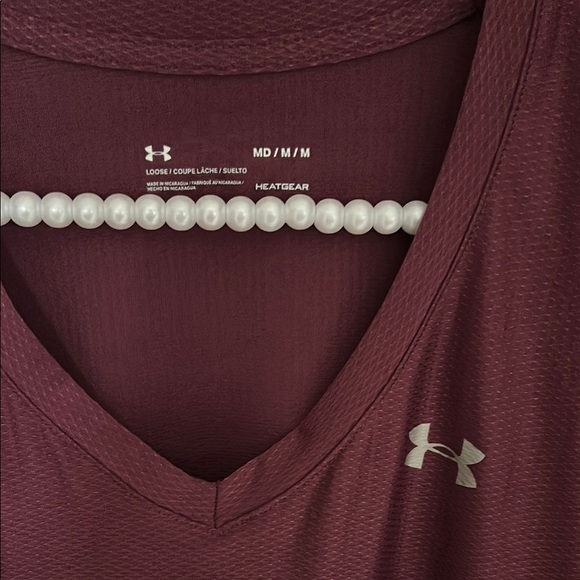 Under Armour Red Fitted Short Sleeve T-Shirt - Picture 2 of 2